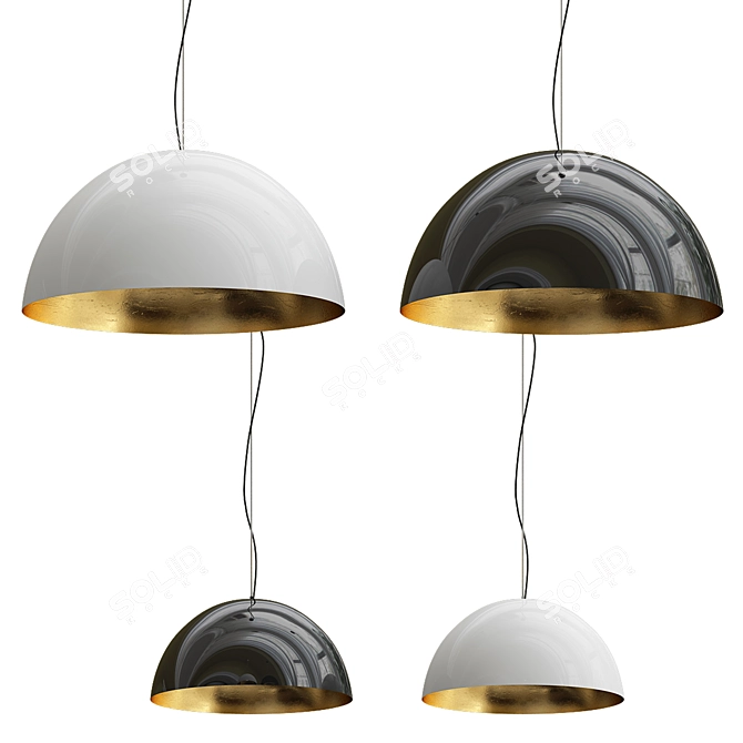Amedeo Pendant Light: Modern Elegance 3D model image 3