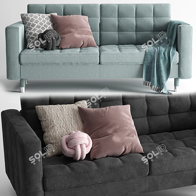 Modern 3-piece Landskrona Sofa 3D model image 1