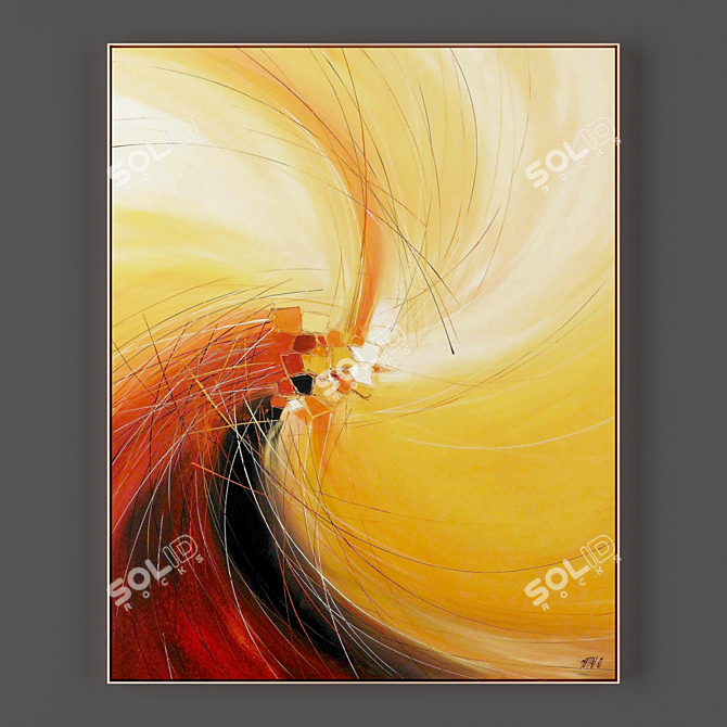 Contemporary Framed Artwork Collection 3D model image 1