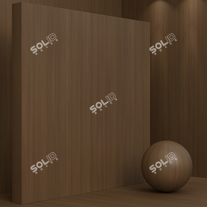 Seamless Beech Wood Box Set 3D model image 4