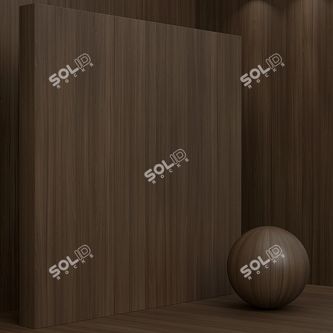 Seamless Beech Wood Box Set 3D model image 5