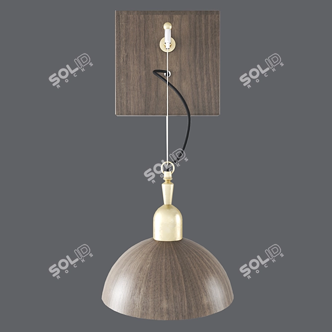  Modern Geometric Wall Light 3D model image 2