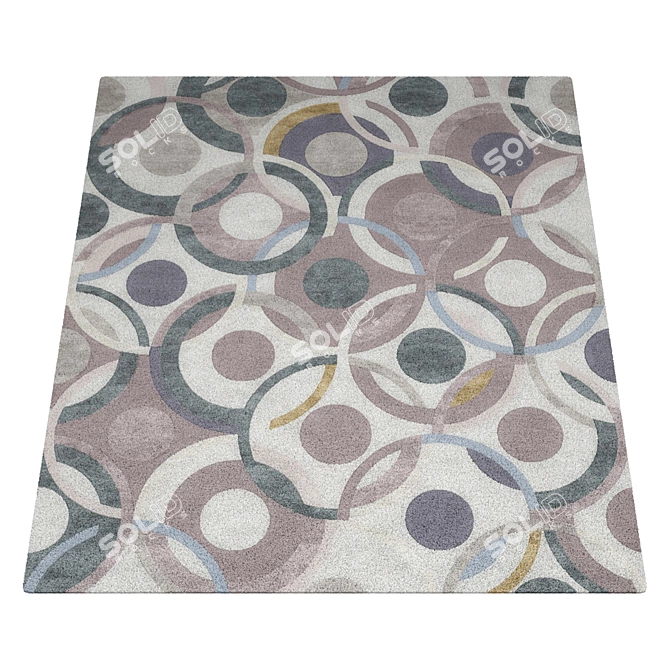 Vintage Marais Boulevard Rug 3D model image 2