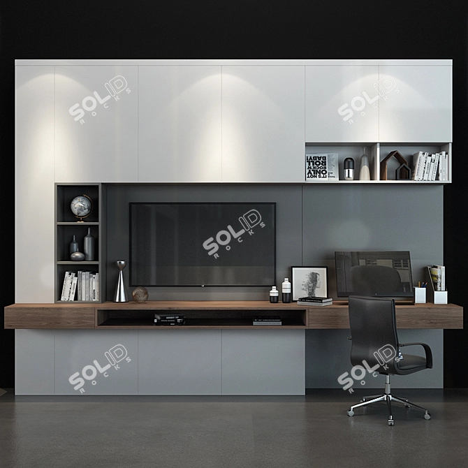 Modern Storage Solution: Cabinet 048 3D model image 1