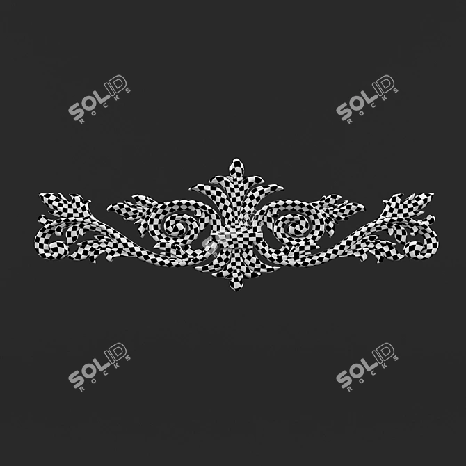 Elegant Classic Decorative Element 3D model image 4