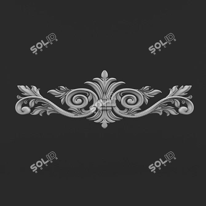 Elegant Classic Decorative Element 3D model image 5