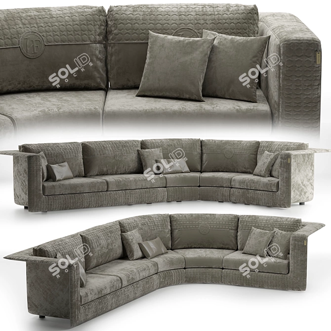 Luxury Appiani Sofa by VittoriaFrigerio 3D model image 1