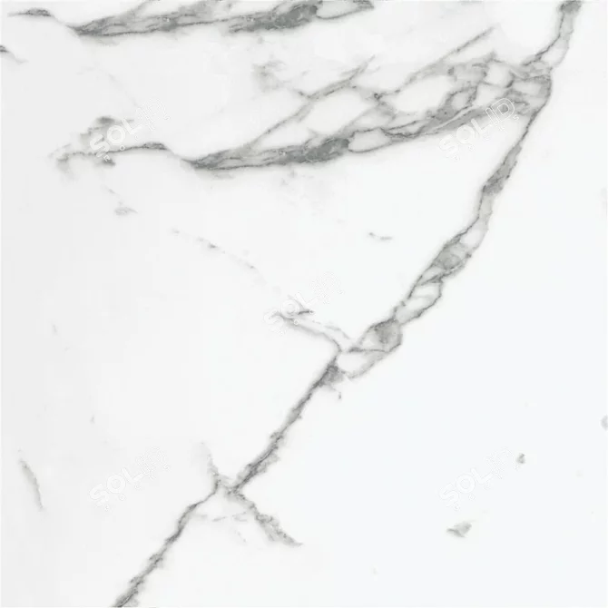 Flow White Marble Set: Multi-Textured, HD Textures 3D model image 2