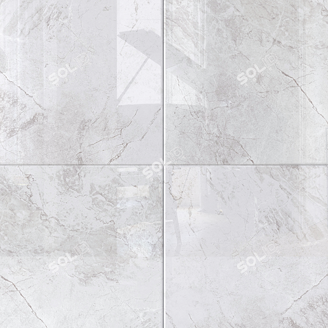 Elegant Malena Ice Wall Tiles 3D model image 2