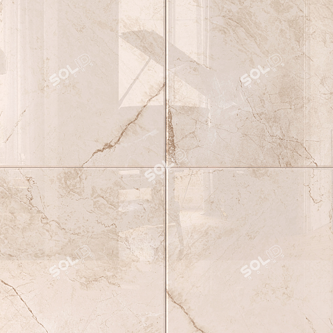 Malena Ivory Wall Tiles: Elegant & Versatile Marble Set 3D model image 2