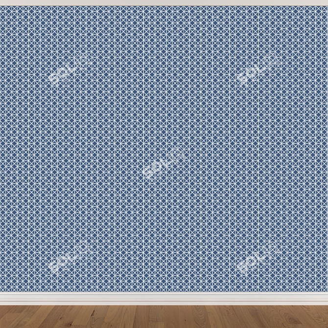 Seamless Wallpaper Set with 3 Textures 3D model image 4