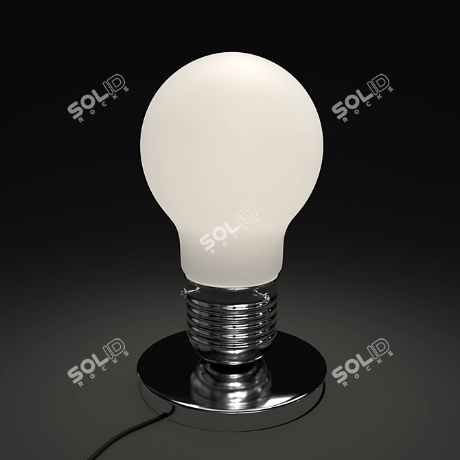 Elegant ST Luce Buld Table Lamp 3D model image 1