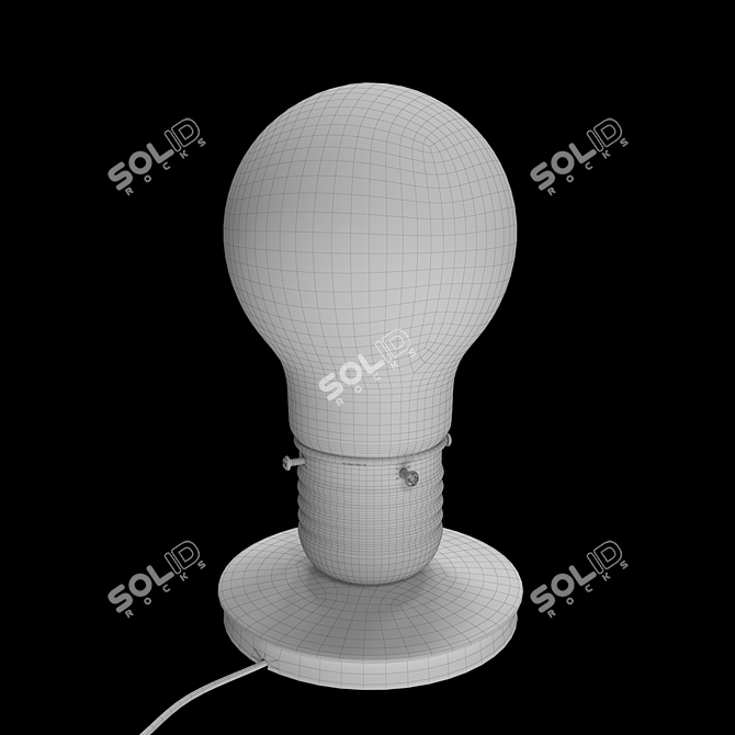 Elegant ST Luce Buld Table Lamp 3D model image 2