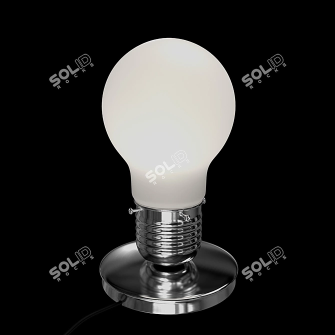 Elegant ST Luce Buld Table Lamp 3D model image 3