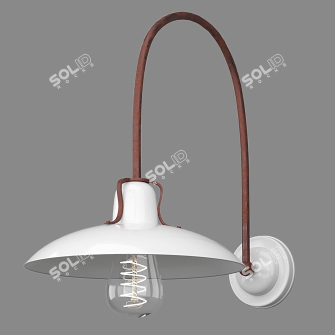 Elegant Chrome Sconce: Lucide Romer 3D model image 1