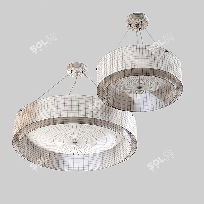 Modern Casing Pendant Light 3D model image 4