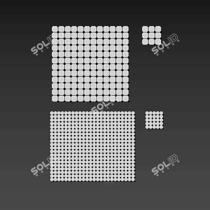 StarMosaic Homework: Big & Small Octagon Mosaica 3D model image 3