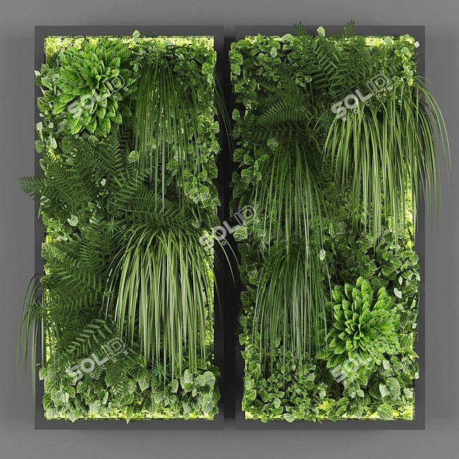 Poly-337709 Vert-490924 Vertical Garden 3D model image 1