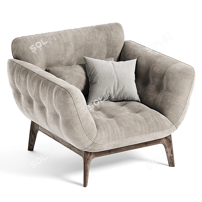 Elevate Your Comfort: Parcours Armchair 3D model image 1