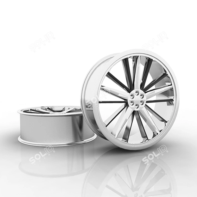 Revolutionary Sport Wheel Car 3D model image 1