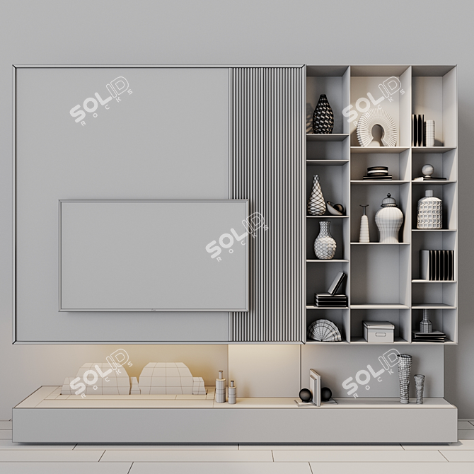 Designer TV Set by Stanislav Kaminskyi 3D model image 4