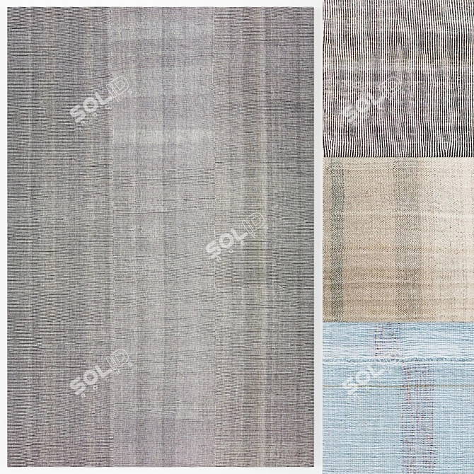 Simple Elegance Rug Set 3D model image 1