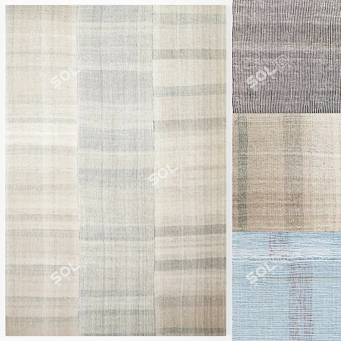 Simple Elegance Rug Set 3D model image 3