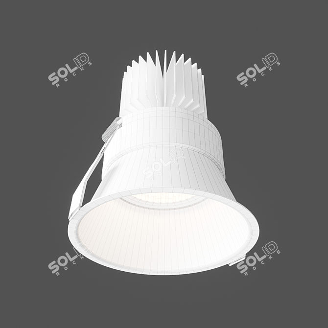 Mantra Formentera LED Recessed Downlight - Warm White (C0071) 3D model image 3