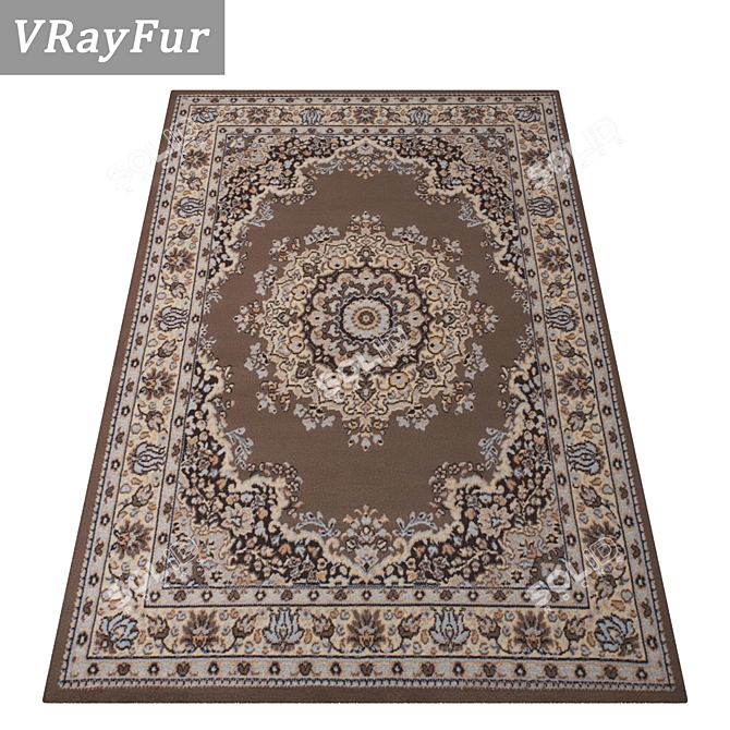 Title: Premium Quality Carpet Set 3D model image 2