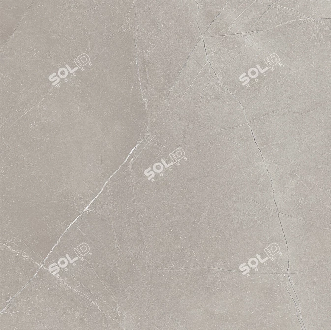 Elegant Gray Marble Floor 3D model image 3