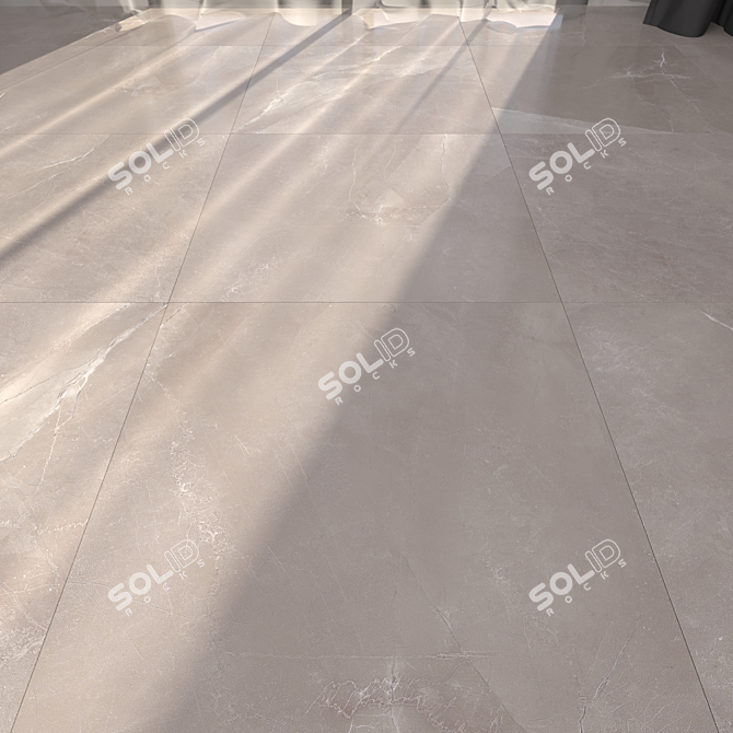 Pulpis Gray Marble Floor Set 3D model image 1