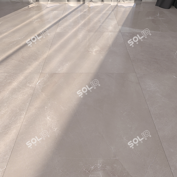 Classic Pulpis Gray Marble Floor Set 3D model image 1
