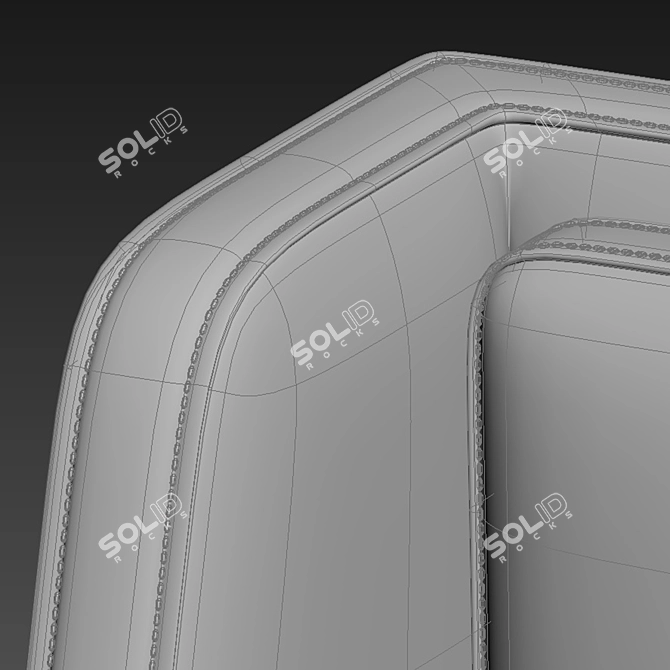 Enzo Bed and Langham Side Table 3D model image 4