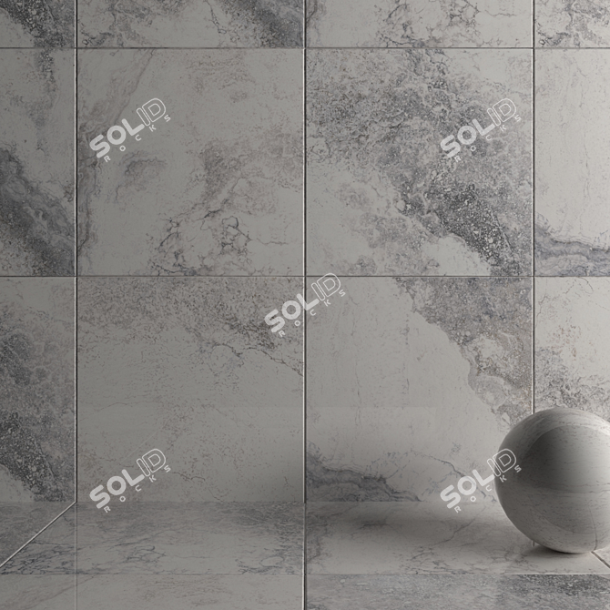  Bizantino Bianco Marble Set - 120x120 cm 3D model image 3