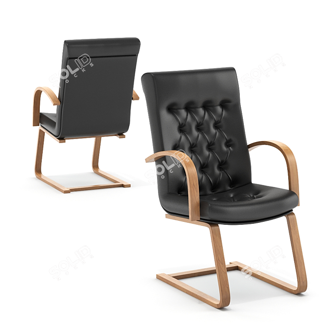 FIDEL Extra Cozy Lounge Chair 3D model image 1