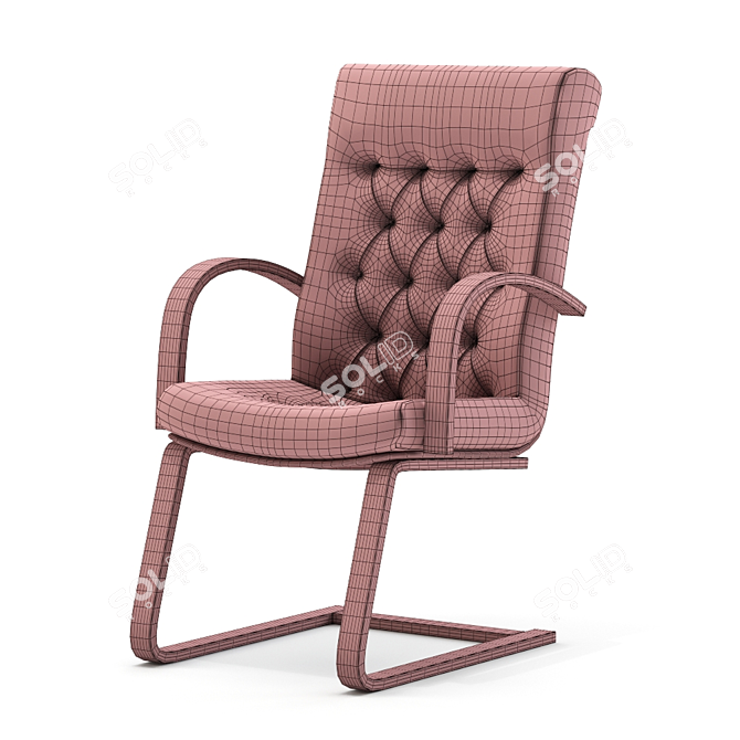 FIDEL Extra Cozy Lounge Chair 3D model image 4