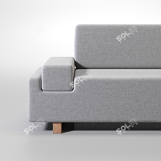 Rotatable Upside Down Couch 3D model image 3