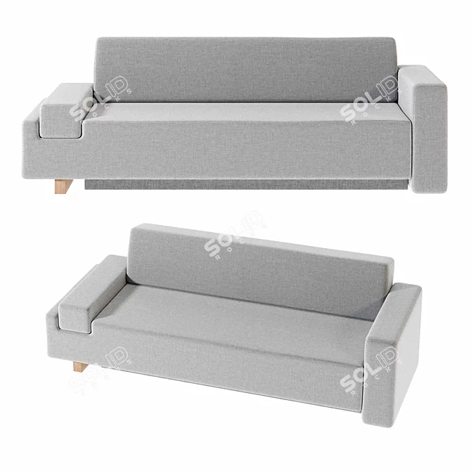 Rotatable Upside Down Couch 3D model image 6