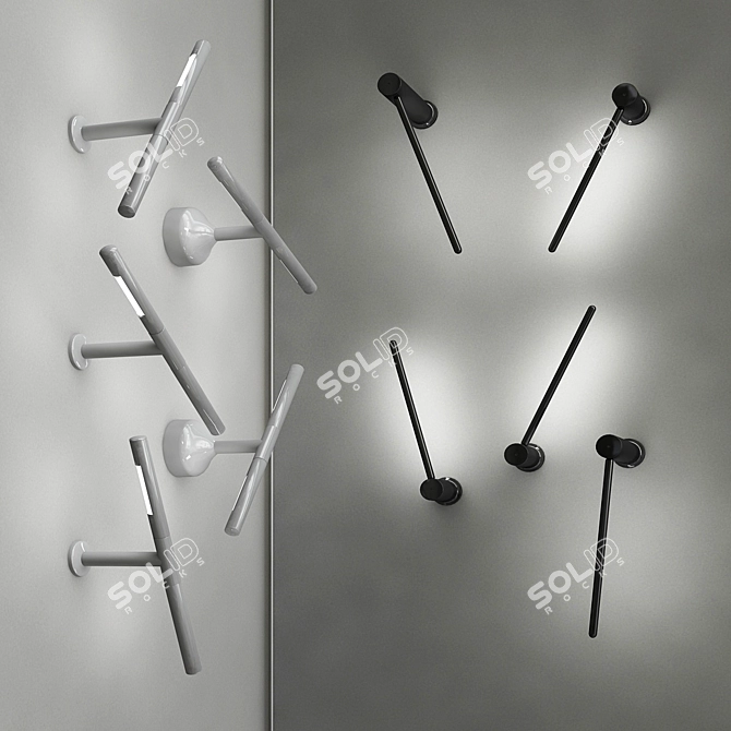 Modern Wall Lighting Collection: Colibri and MOSCA 3D model image 3