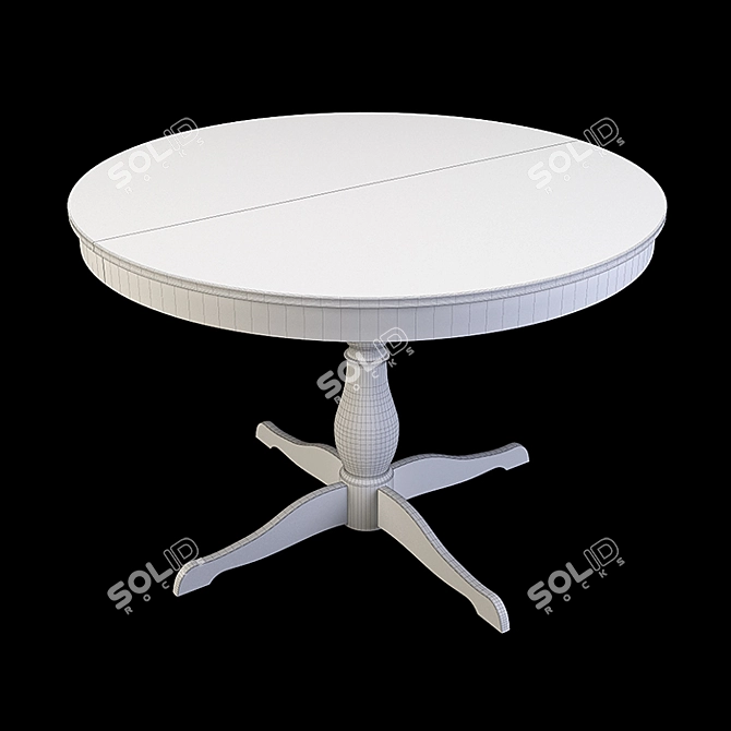  Stylish Ikea Ingatorp Dining Table - Versatile & Elegant 3D model image 4