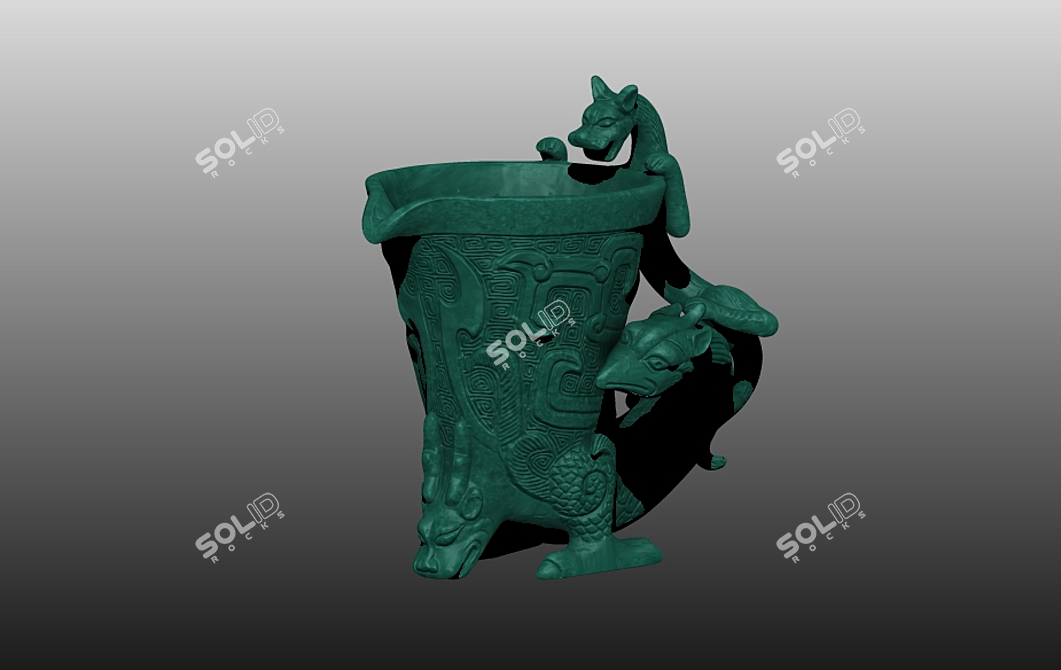 Ancient Vase: 4K Textures 3D model image 1