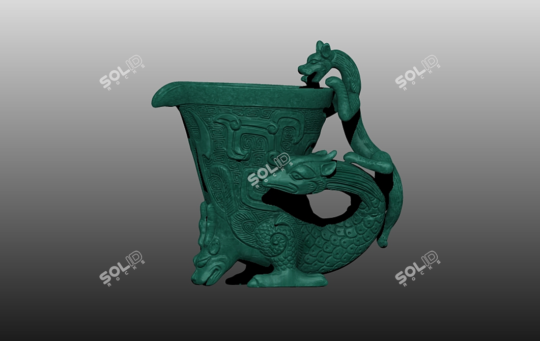 Ancient Vase: 4K Textures 3D model image 3