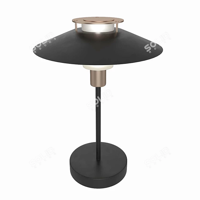 Elegant Rivoli Table Lamp 3D model image 2