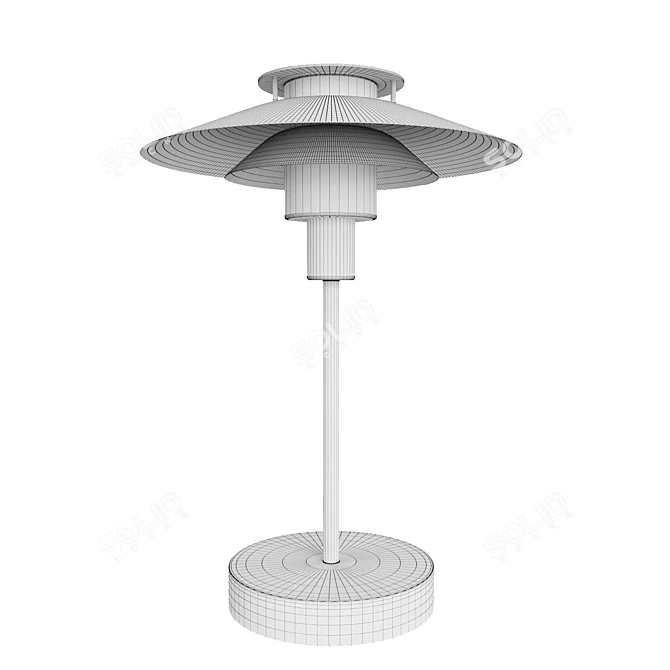 Elegant Rivoli Table Lamp 3D model image 3