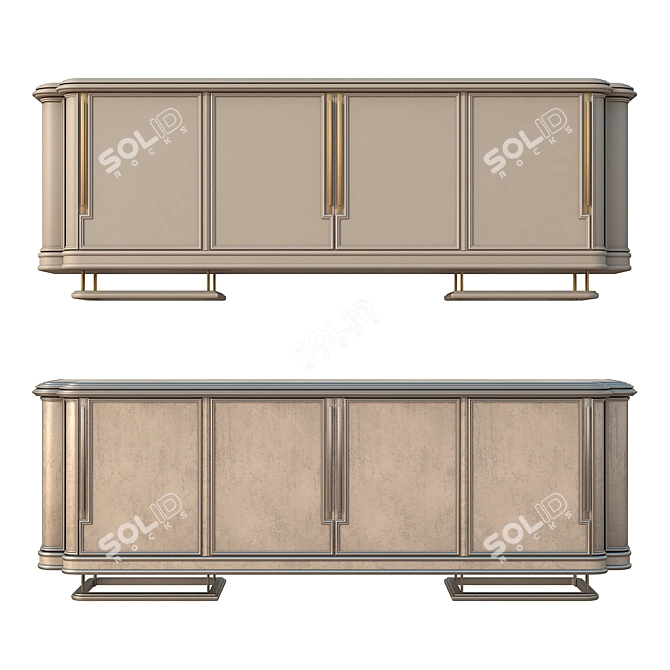 Elegant Poetry Sideboard by Prophilo 3D model image 2