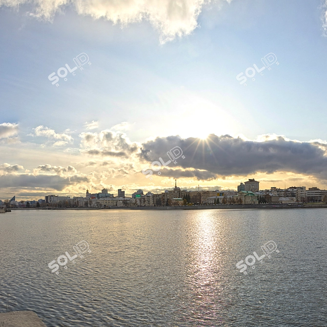 HDRI Cityscape: Poolside Illumination 3D model image 5