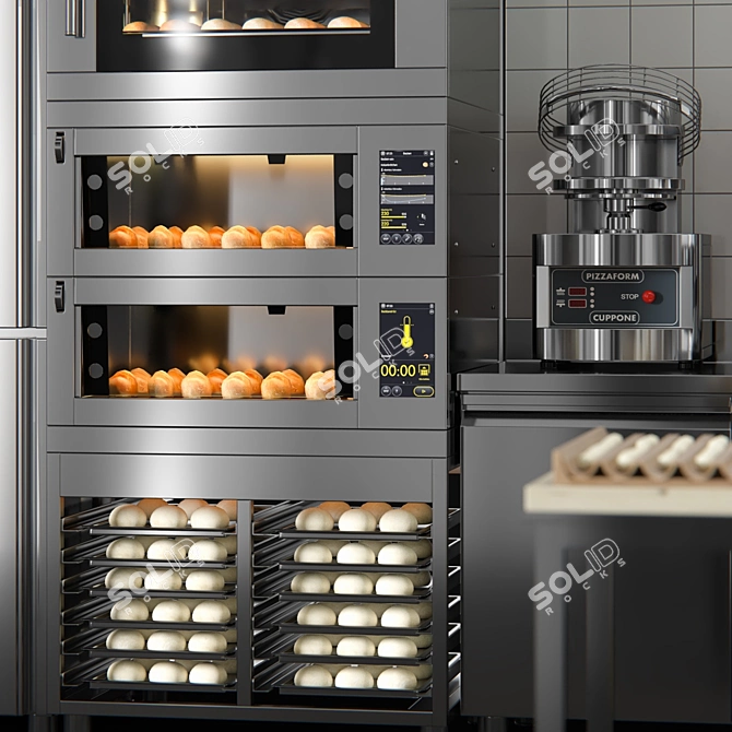 Professional Bakery Equipment 3D model image 3