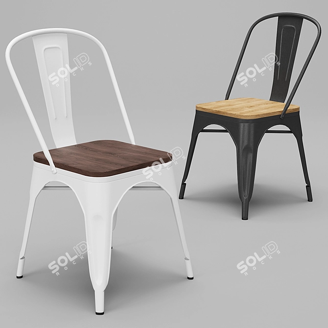 Modern Dining Table Set 3D model image 4