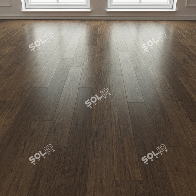 Natural Wood Parquet Laminate 3D model image 3