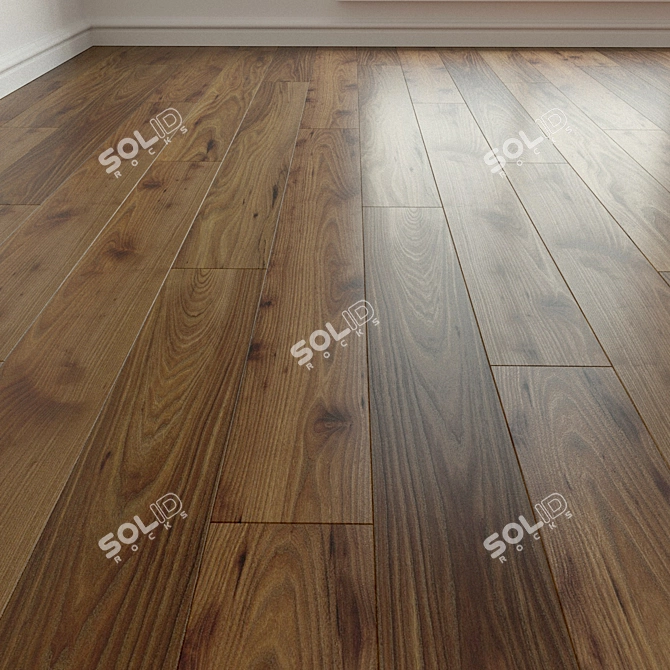 Natural Wood Parquet Laminate 3D model image 1